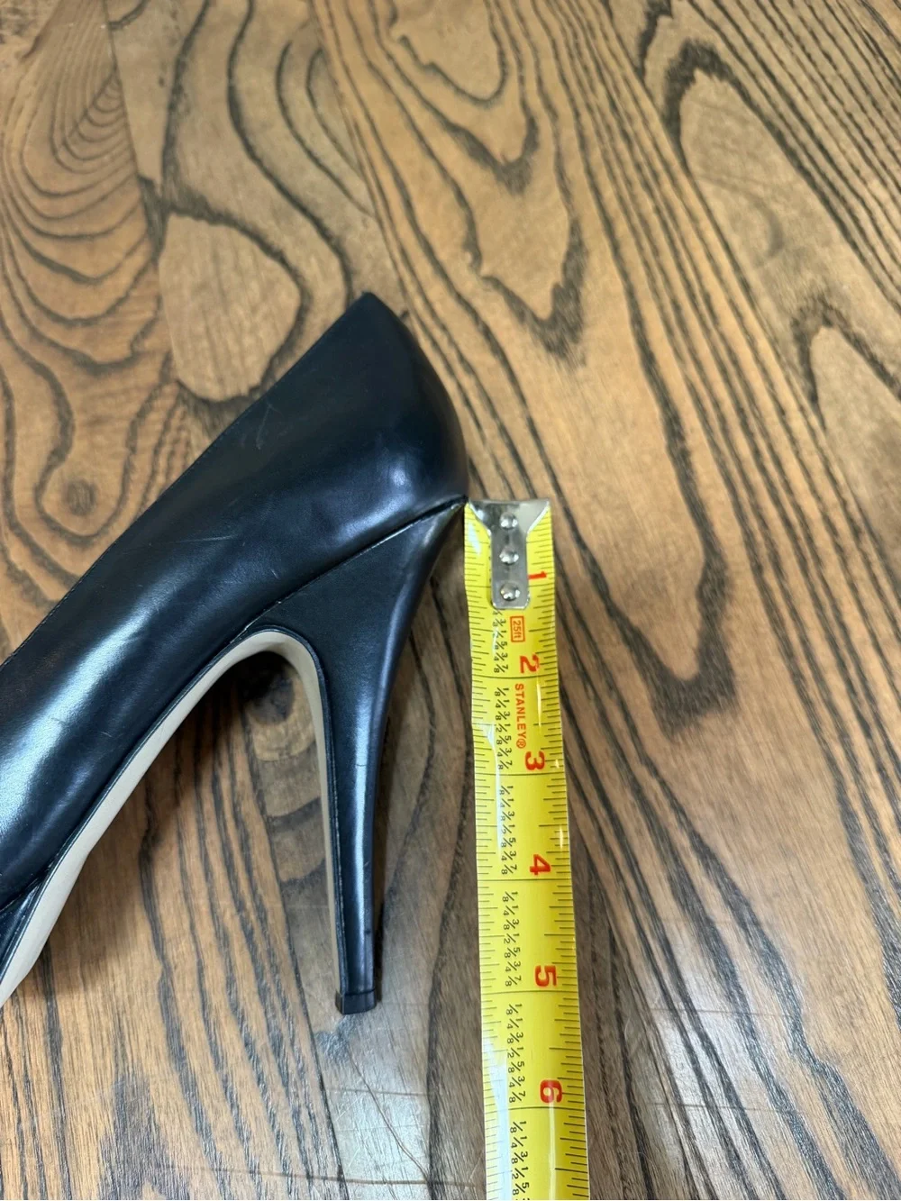 Vintage Enzo Angiolini Black Patent Platform Stiletto Heels Size 10